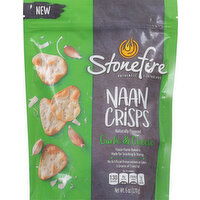 Stonefire Naan Crisps, Garlic & Cheese - 6 Ounce 