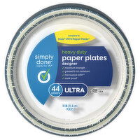 Simply Done Paper Plates, Heavy Duty, Ultra - 44 Each 