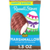 Russell Stover Marshmallow Milk Chocolate Candy Easter Egg - 1.3 Ounce 