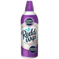 Reddi Wip Zero Sugar Keto Friendly Gluten Free Whipped Topping - 6.5 Ounce