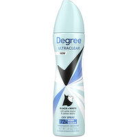 Degree Antiperspirant/Deodorant, Black + White, Dry Spray - 3.8 Ounce 