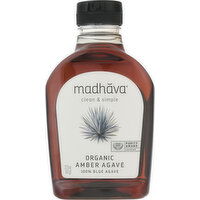 Madhava Amber Agave, Organic - 23.5 Ounce 