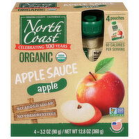 North Coast Applesauce, Apple, Organic - 4 Each 