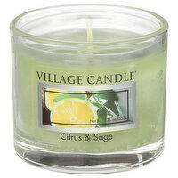 Village Candle Candle, Citrus & Sage - 1.25 Ounce 