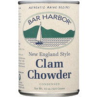 Bar Harbor Clam Chowder, New England Style, Condensed - 15 Ounce 