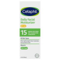 Cetaphil Daily Oil Free AM SPF 15 Facial Moisturizer - 4 Fluid Ounce