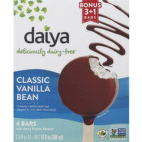 Daiya Frozen Dessert Bars, Non-Dairy, Classic Vanilla Bean, 4 Pack - 4 Each 