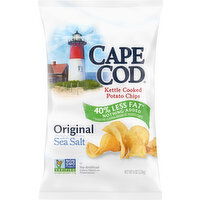 Cape Cod Potato Chips, Kettle Cooked, Original - 8 Ounce 