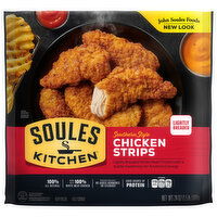 Soules Kitchen Chicken Strips, Lightly Breaded, Southern Style - 24 Ounce 