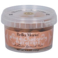 Bella Maria Hazelnuts, White Chocolate - 4.4 Ounce 