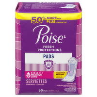 Poise Pads, 5 Maximum, Long - 60 Each