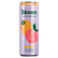 Bloom Energy Drink, Peach Mango, Sparkling - 12 Fluid ounce 