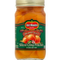 Del Monte Peaches, Cling, Extra Light Syrup, Sliced - 20 Ounce 