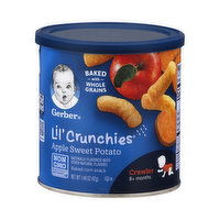 Gerber Lil' Crunchies - Baked Corn Snack, Apple Sweet Potato, Crawler (8+ Months) - 1.48 Ounce 