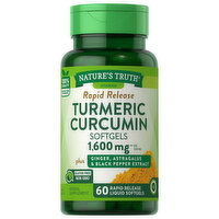 Nature's Truth Turmeric Curcumin, 1600 mg, Rapid Release, Softgels - 60 Each 