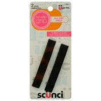 Scunci Barrettes, No Slip Grip - 2 Each 