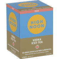 High Noon Peach Vodka Iced Tea 4 Pack - 355 Milliliter