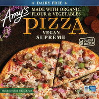 Amy's Pizza, Dairy Free, Vegan Supreme - 14 Ounce 