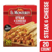 El Monterey Taquitos, Steak & Cheese - 20 Each 