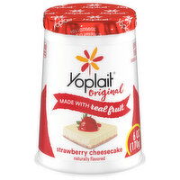 Yoplait Yogurt, Low Fat, Strawberry Cheesecake - 6 Ounce 