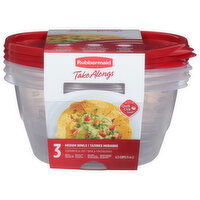 Rubbermaid Containers & Lids, Medium Bowls, 6.2 Cups