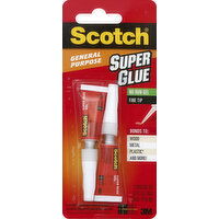 Scotch Super Glue, General Purpose, Fine Tip, No Run Gel - 2 Each 