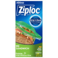 Ziploc Seal Top Bags, Sandwich - 90 Each 