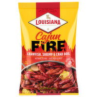 Louisiana Fish Fry Products Crawfish, Shrimp & Crab Boil, Cajun Fire - 4.06 Pound 