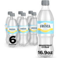 Fresca  Grapefruit Citrus Sparkling Soda Water Bottles - 6 Each 