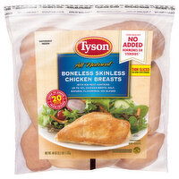 Tyson Tyson Tyson Boneless Skinless Chicken Breasts, 2.5 lb. (Frozen), 40 Ounce 