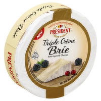 President Cheese, Soft-Ripened, Triple Creme Brie - 8 Ounce