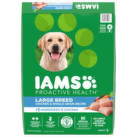 IAMS Dog Food, Super Premium, Chicken & Whole Grain Recipe, Large Breed, Adult 1+ - 15 Pound 