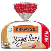 Thomas' Bagels, Plain, Pre-Sliced