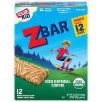 Zbar Energy Snack Bars, Iced Oatmeal Cookie, Family Pack - 12 Each 