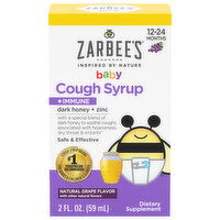 Zarbee's Cough Syrup, Natural Grape Flavor, Baby - 2 Fluid ounce 