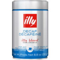 Illy Coffee, 100% Arabica, Ground, Decaf - 8.8 Ounce 