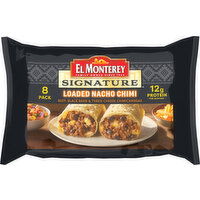 El Monterey Chimichangas, Loaded Nacho, Beef, Black Bean & Three Cheese - 8 Each 