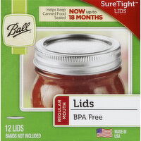 Ball Lids, SureTight, Regular Mouth - 12 Each 