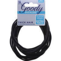 Goody Elastics, No-Metal, Thick Hair, Extra Thick