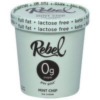 Rebel Ice Cream, Mint Chip - 1 Pint 