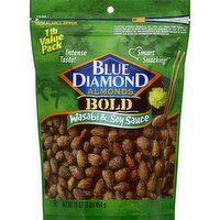 Blue Diamond Almonds, Wasabi & Soy Sauce, 1 lb Value Pack - 16 Ounce 