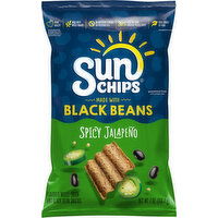 SunChips Whole Grain and Black Bean Snacks, Spicy Jalapeno