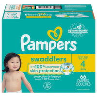 Pampers Diapers, Active Baby, 4 (22-37 lb), Super Pack - 66 Each 