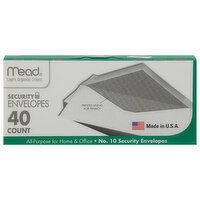 Mead Security Envelopes, No. 10 - 40 Each 