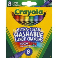 Crayola Crayons, Ultra-Clean Washable, ColorMax, Large - 8 Each 