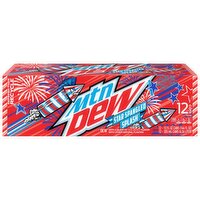 Mtn Dew Mtn Dew Star Spangled Splash DEW Red Berry 12 Fl Oz, 12 Count