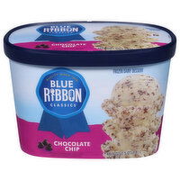 Blue Ribbon Classics Frozen Dairy Desert, Chocolate Chip - 48 Fluid ounce 