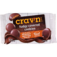 Crav'n Flavor Cookies, Peanut Butter, Fudgy Covered