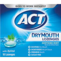 ACT Lozenges, Soothing Mint - 18 Each 