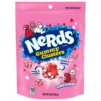 Nerds Candy, Gummy Clusters, Valentines - 8 Ounce 